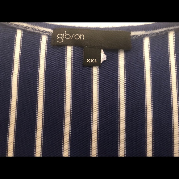 Striped Long Sleeve V Neck Knit Top - Picture 6 of 7